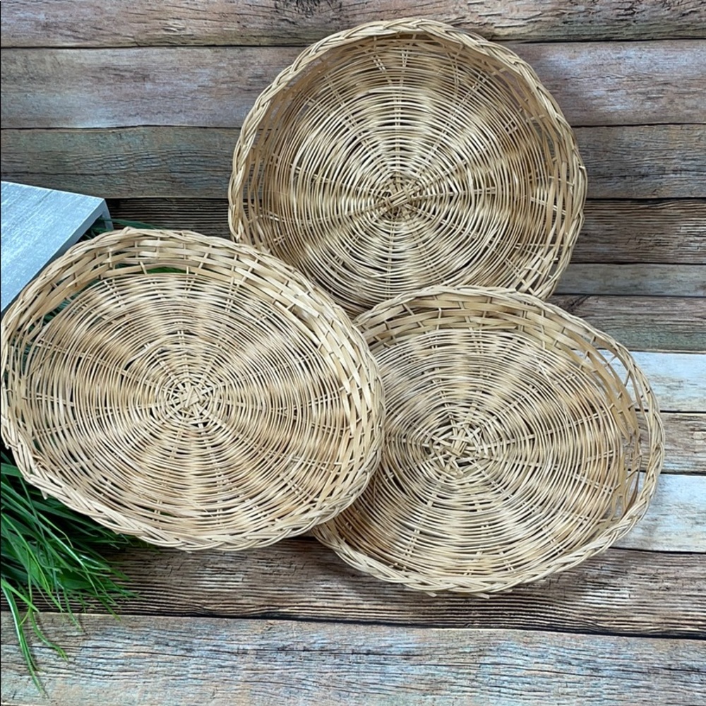 Set of 3 Round Baskets